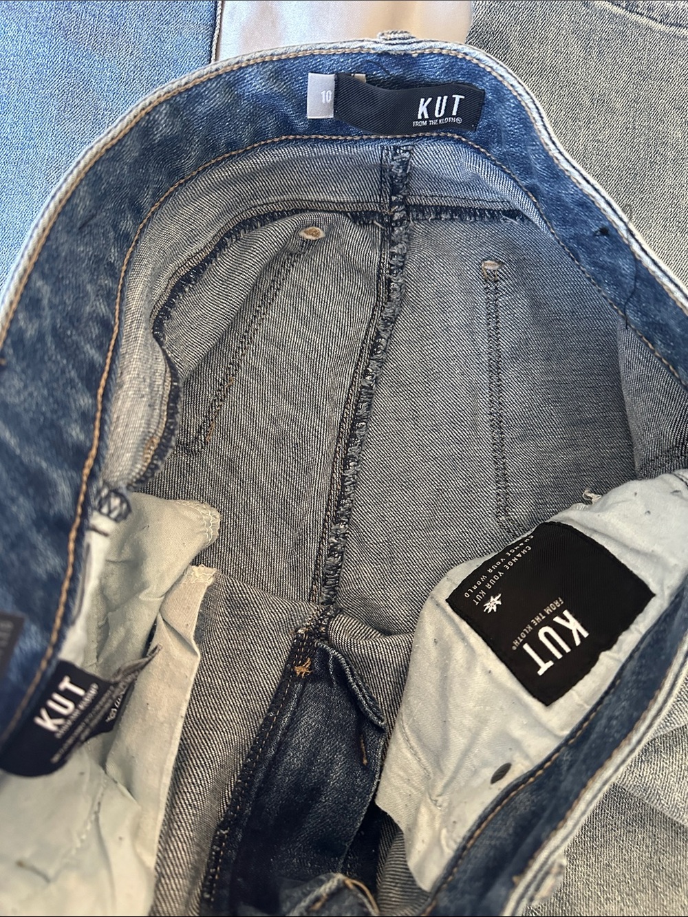 Light Blue Distressed Jeans - Picture 3 of 9